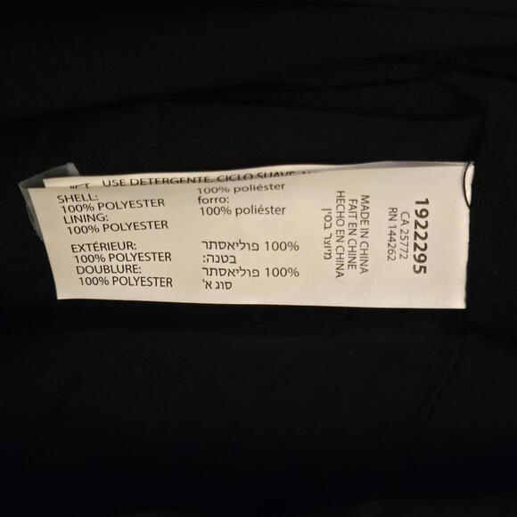 BLACK TAPE Smocked Midi Dress Black Adjustable Tie Straps Lined Size Large - Picture 8 of 8